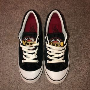 Black Corduroy  Vans